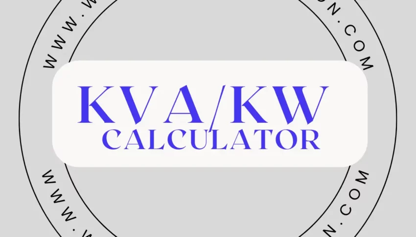 What is KVA/KW and how is it calculated?